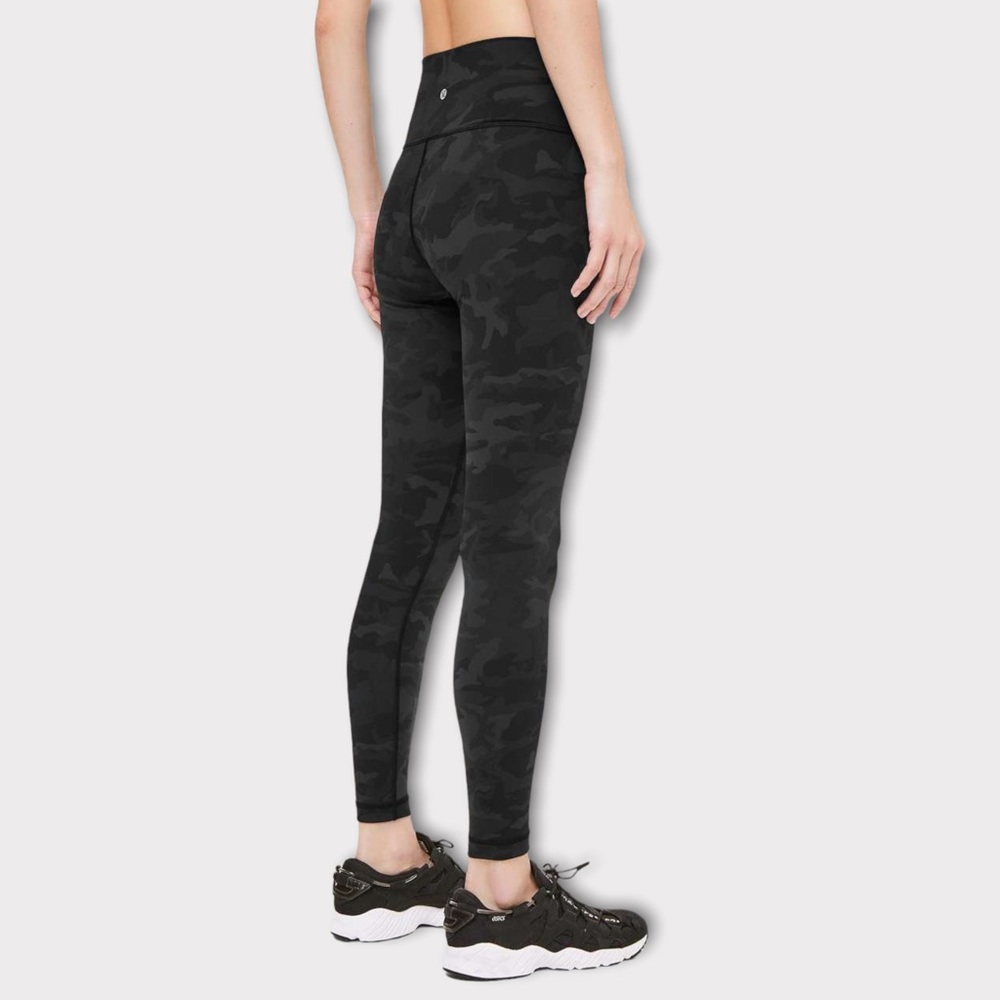 Lululemon Wunder Under Incognito Camo Multi Grey Leggings Size 4